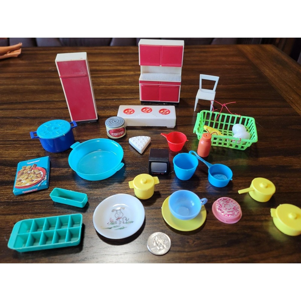 Lot of Vintage 1970's Dollhouse Furniture
